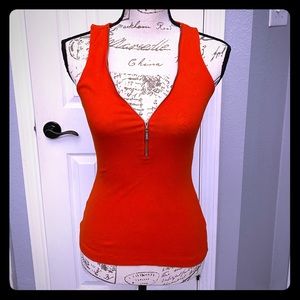 Guess Zip Up Tank Top